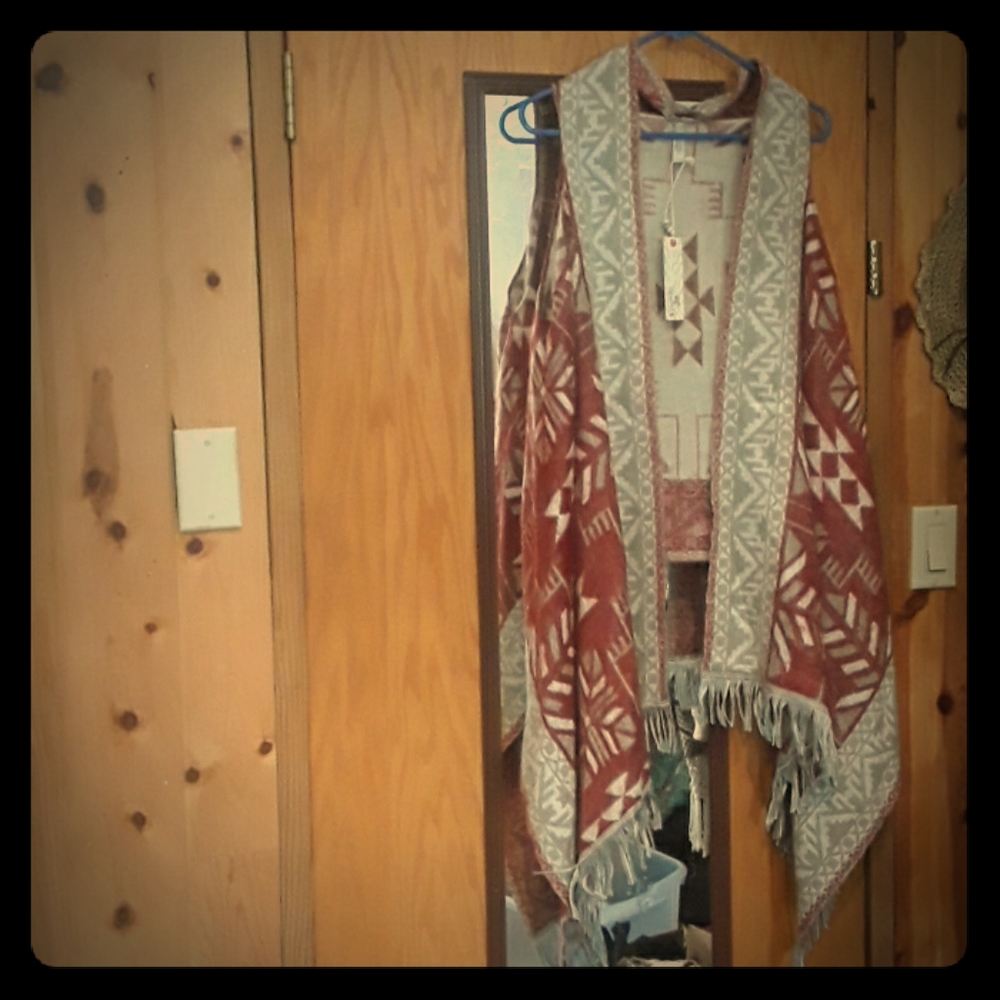 Quagga Southwestern Sleeveless Cardigan